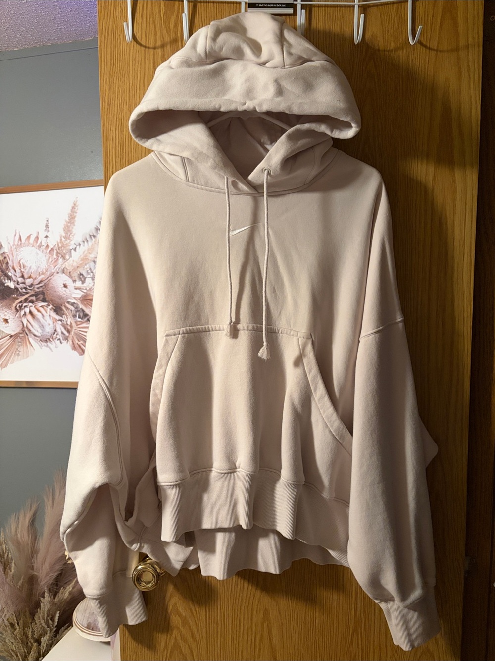 Nike Cream Oversized Hoodie Sweater